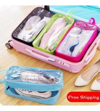 New Transparent Pack Of 3 Shoe Bags